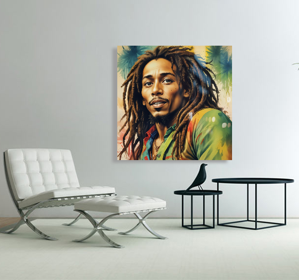 Bob Marley Modern Pop Art Living Room
