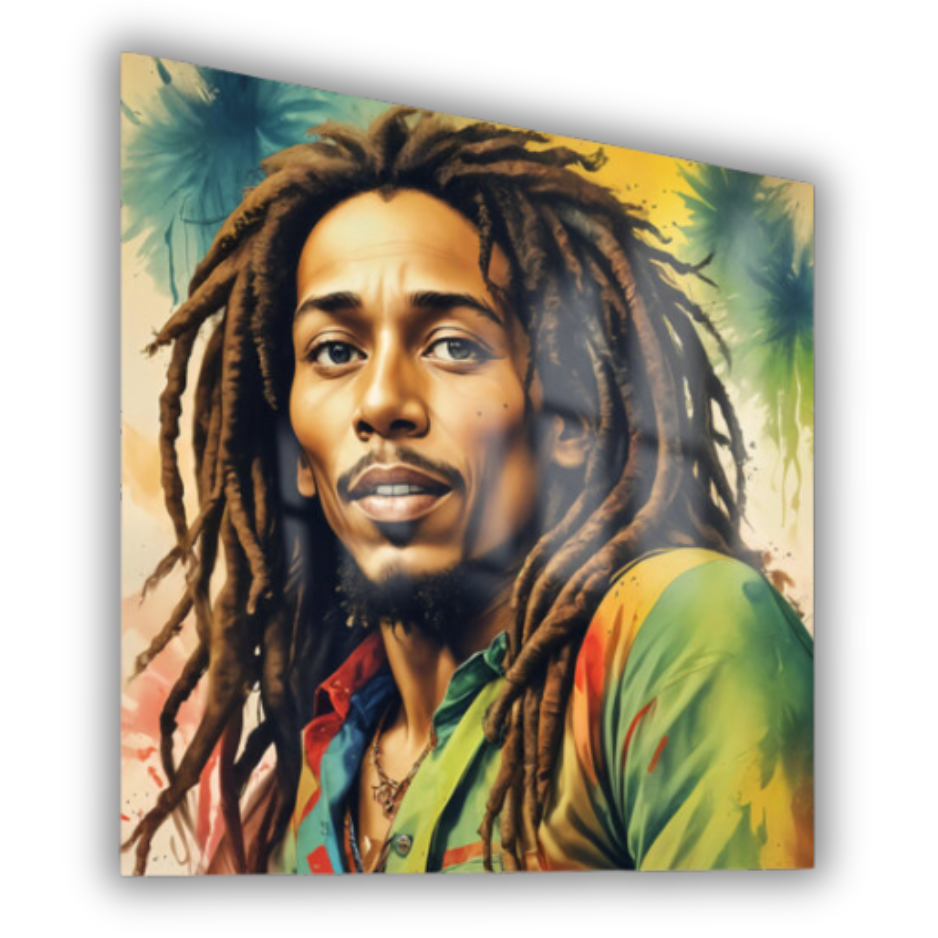 Bob Marley Pop Art Metal Print