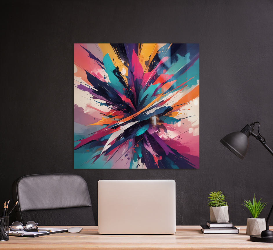 Color Symphony Abstract hanging Wall Art
