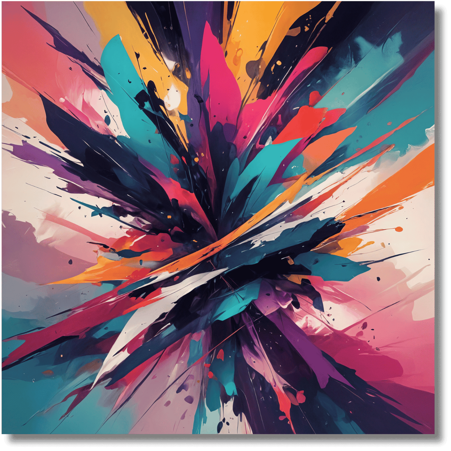 Color Symphony Abstract Wall Art