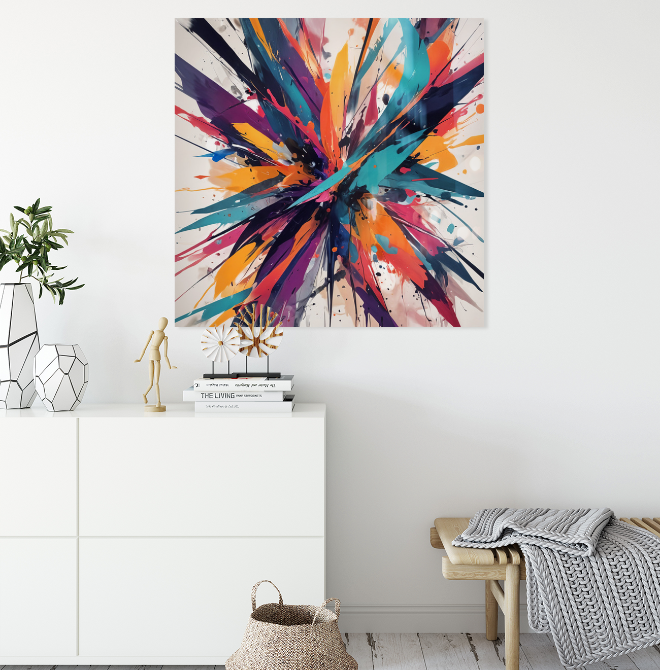 Cosmic Dreams Abstract Hanging Wall Art