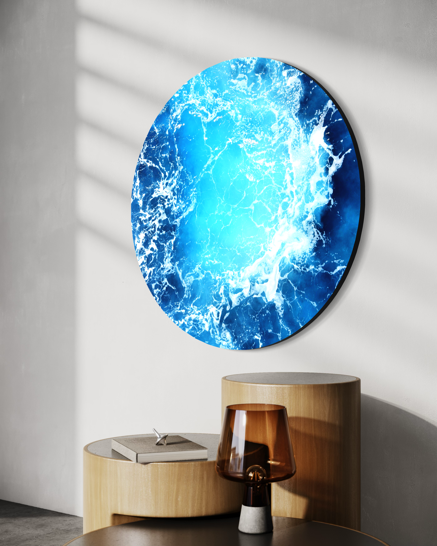 Deep Blue Ocean Metal Wall Art