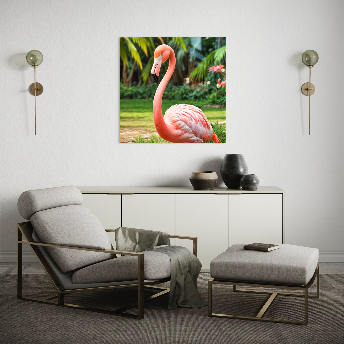 Grace in Pink Flamingo Wildlife Artworkt