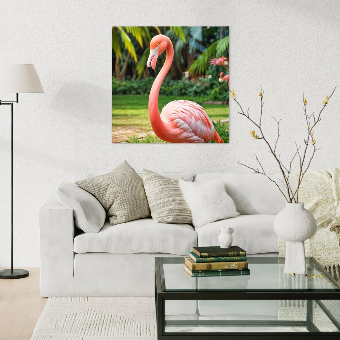 Grace in Pink Flamingo Wildlife Wall Artwork