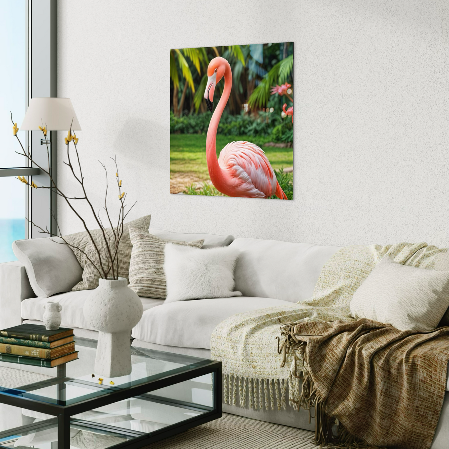 Grace in Pink Flamingo Wall Artwork