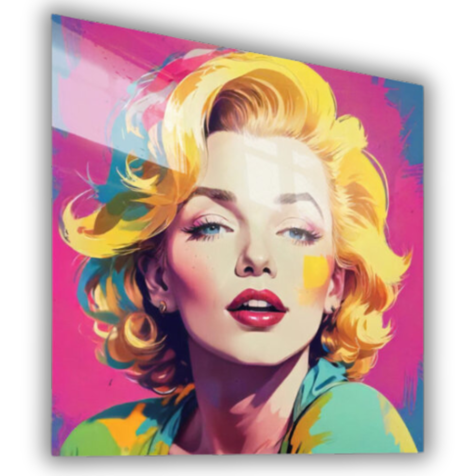 Marilyn Monroe Pop Art II Metal Print