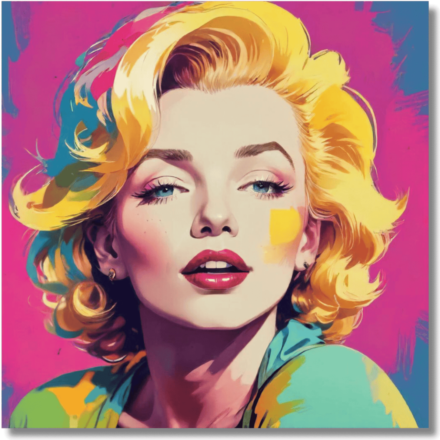 Marilyn Monroe Pop Art II - Metal Print Wall Art