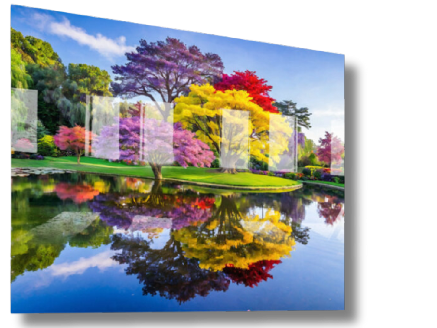 Radiant Echoes Landscape Wall Artwork