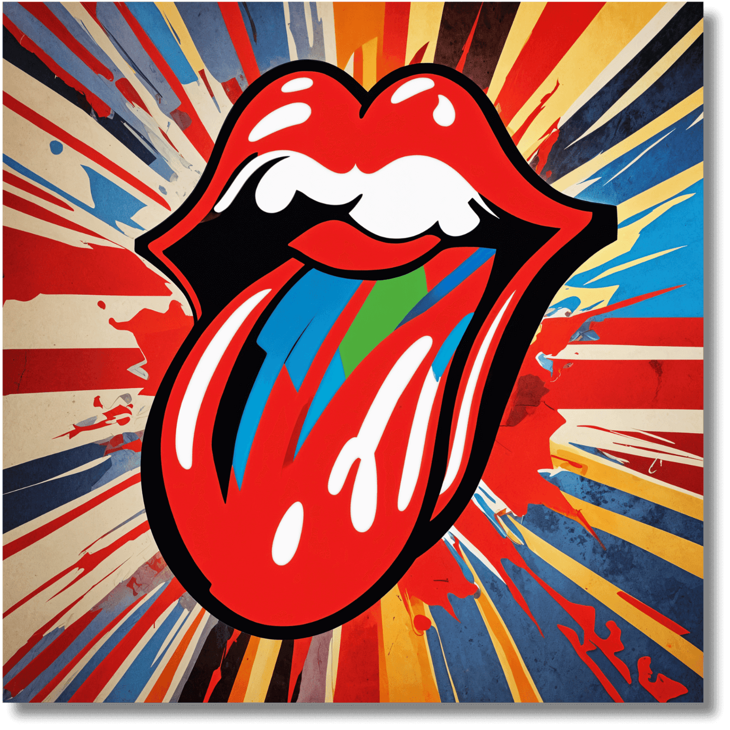 Rollin Stones Modern Pop Art Print