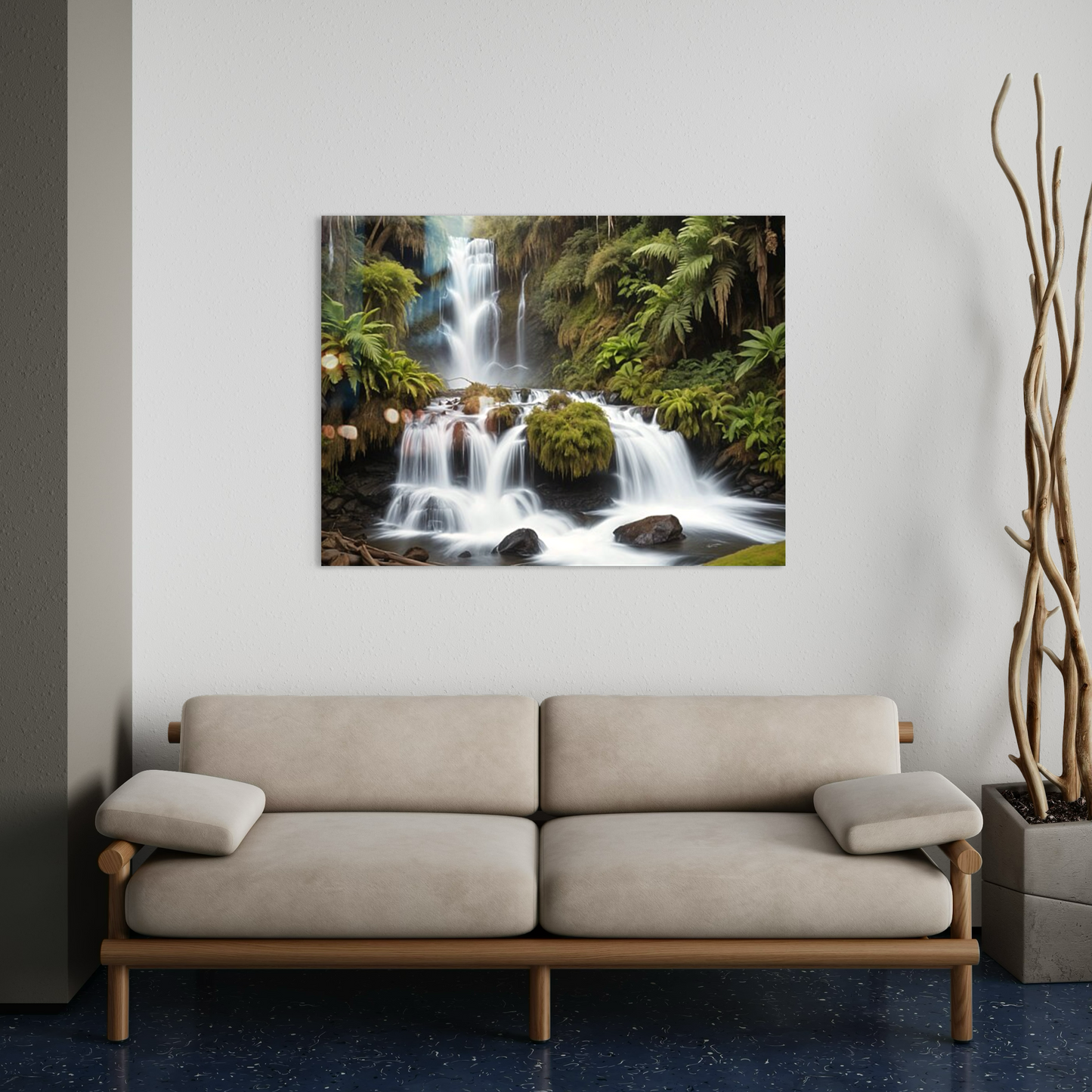 Sutherland Falls New Zealand Metal Print