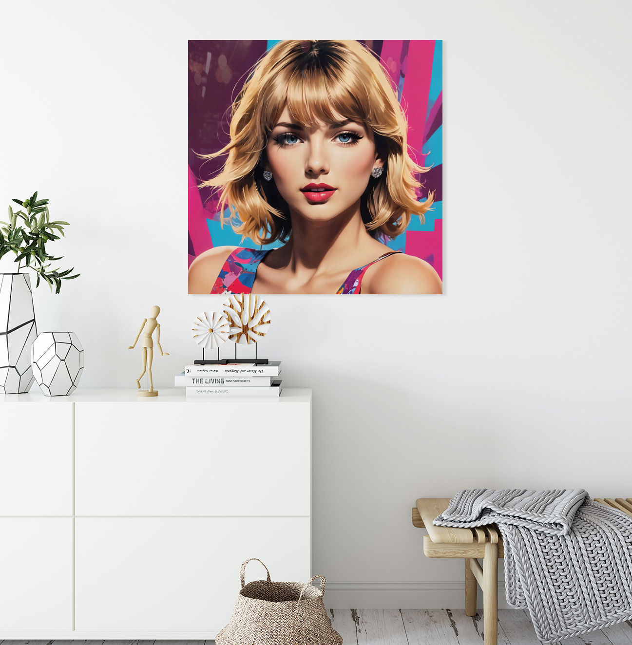 Taylor Swift Swiftie Pop Art Living Room