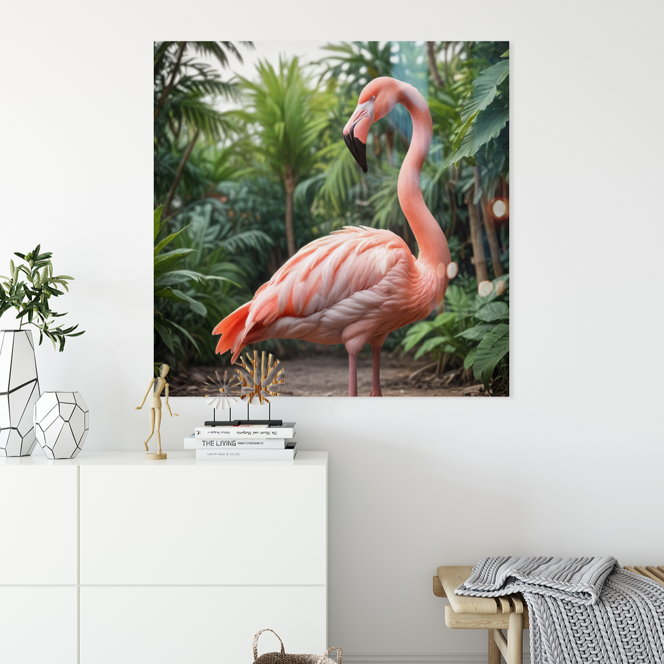 Tropical Majesty Flamingo Artwork