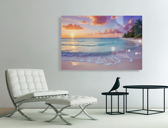 Turks and Caicos Beach Sunset - Hanging Wall Art