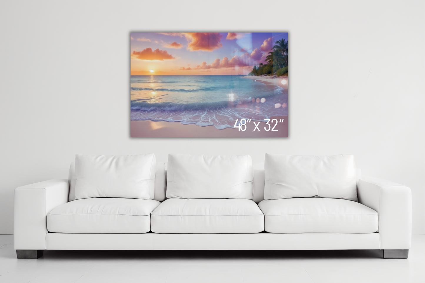 Turks and Caicos Beach Sunset - Living Room Wall Art