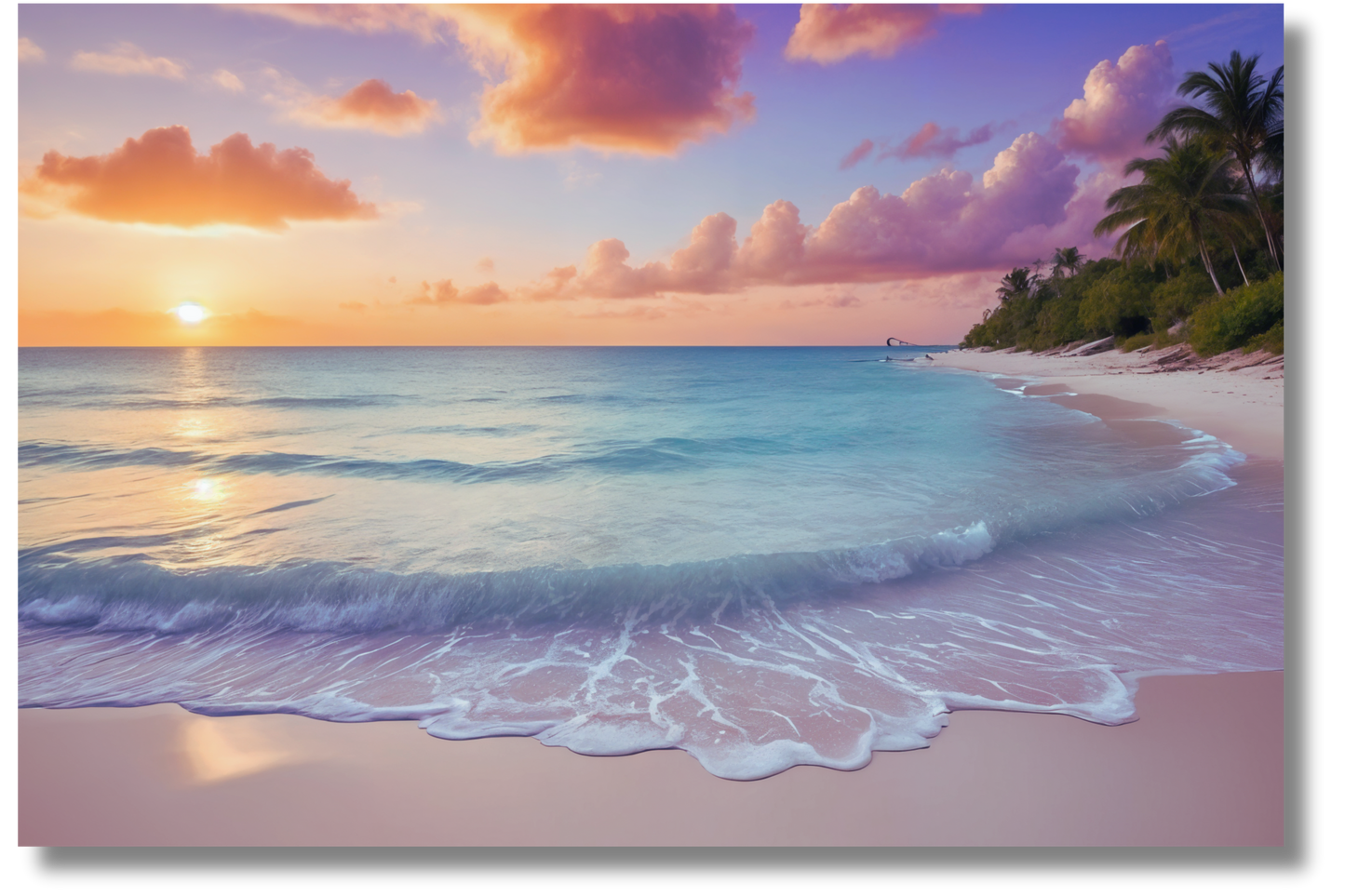 Turks and Caicos Beach Sunset - Wall Art