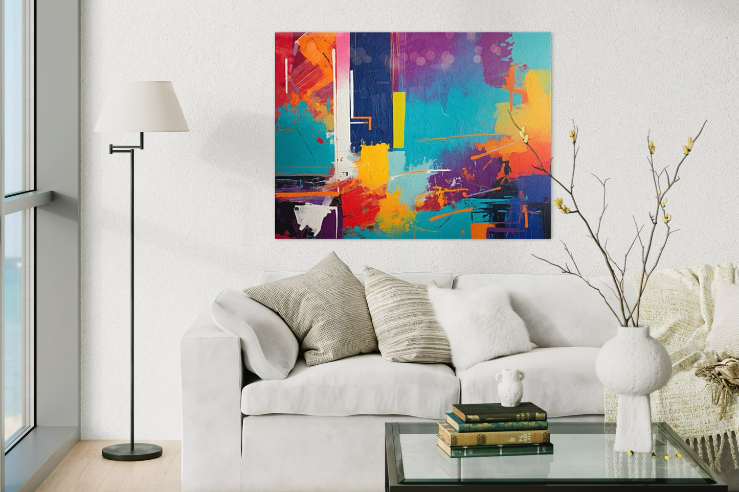 Vibrant Symphony Abstract Art