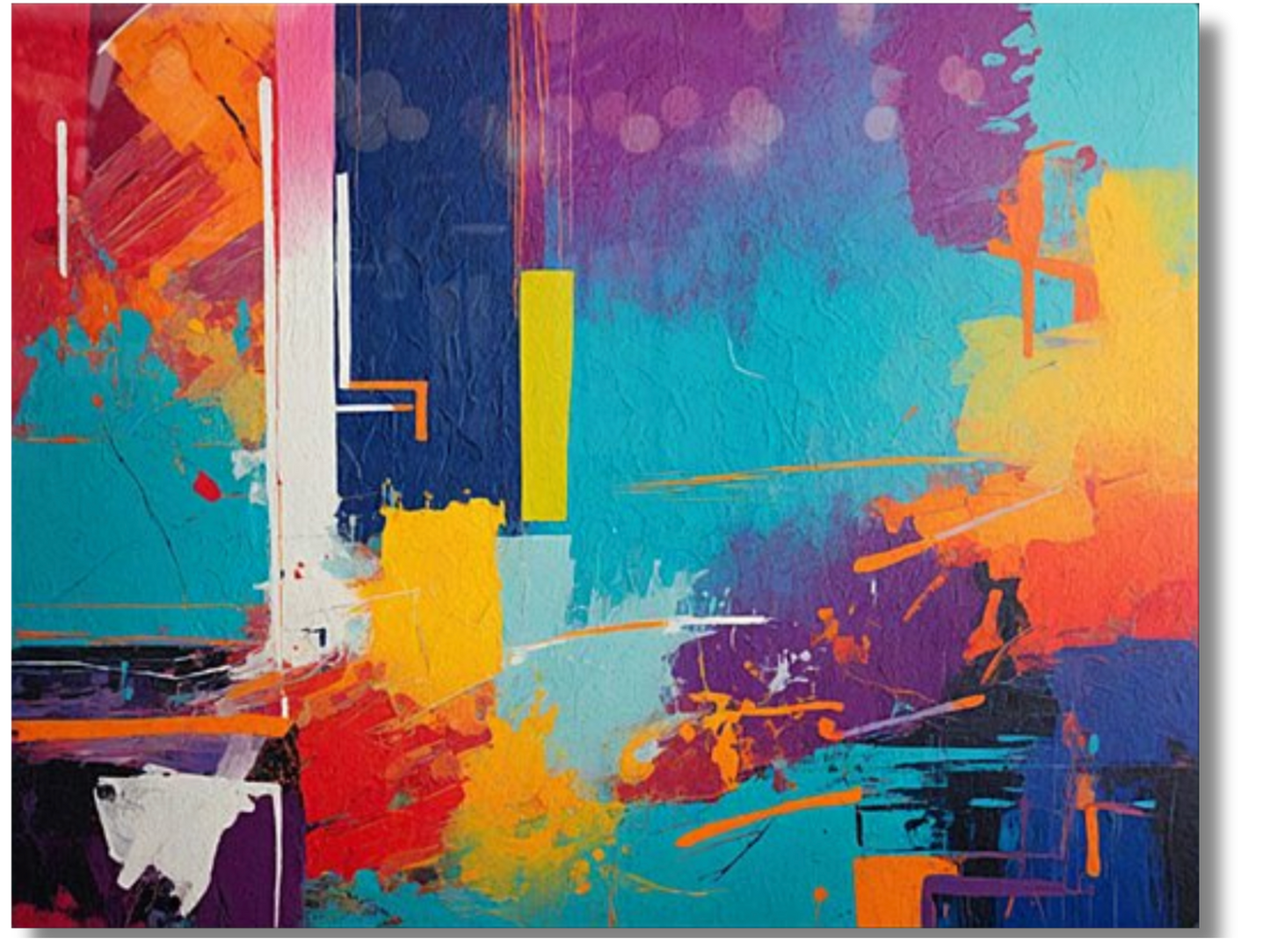 Vibrant Symphony Abstract Wall Art