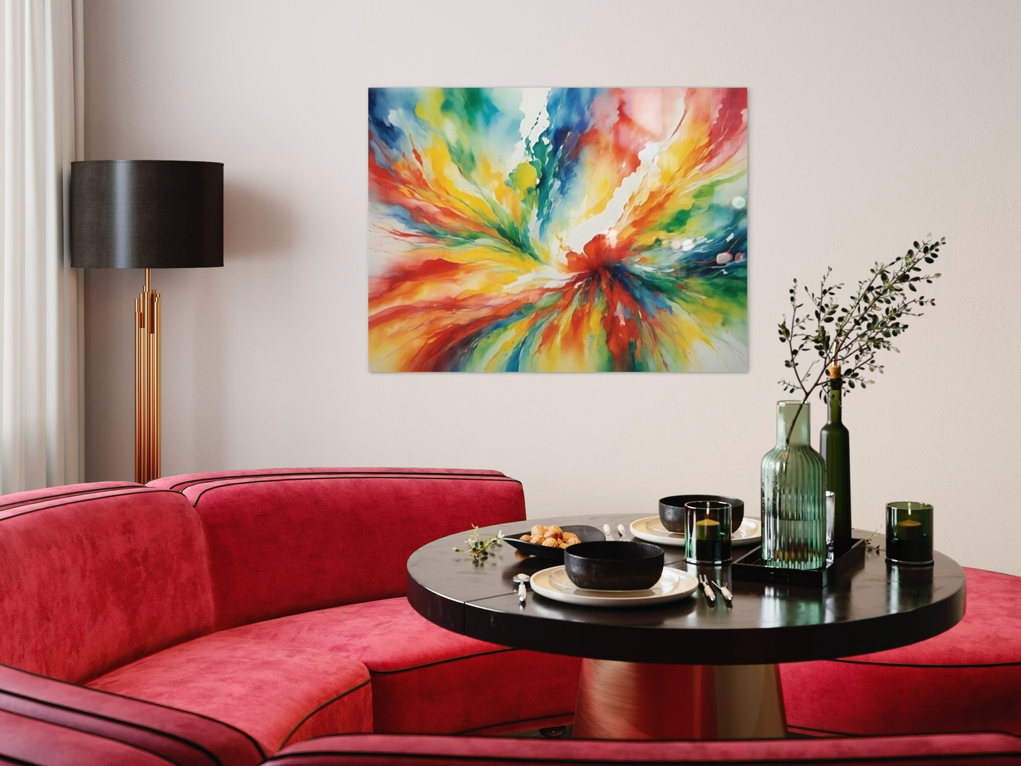 Whirlwind of Colors Abstract Wall Art