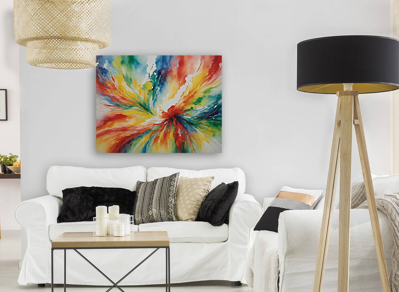 Whirlwind of Colors Wall Art