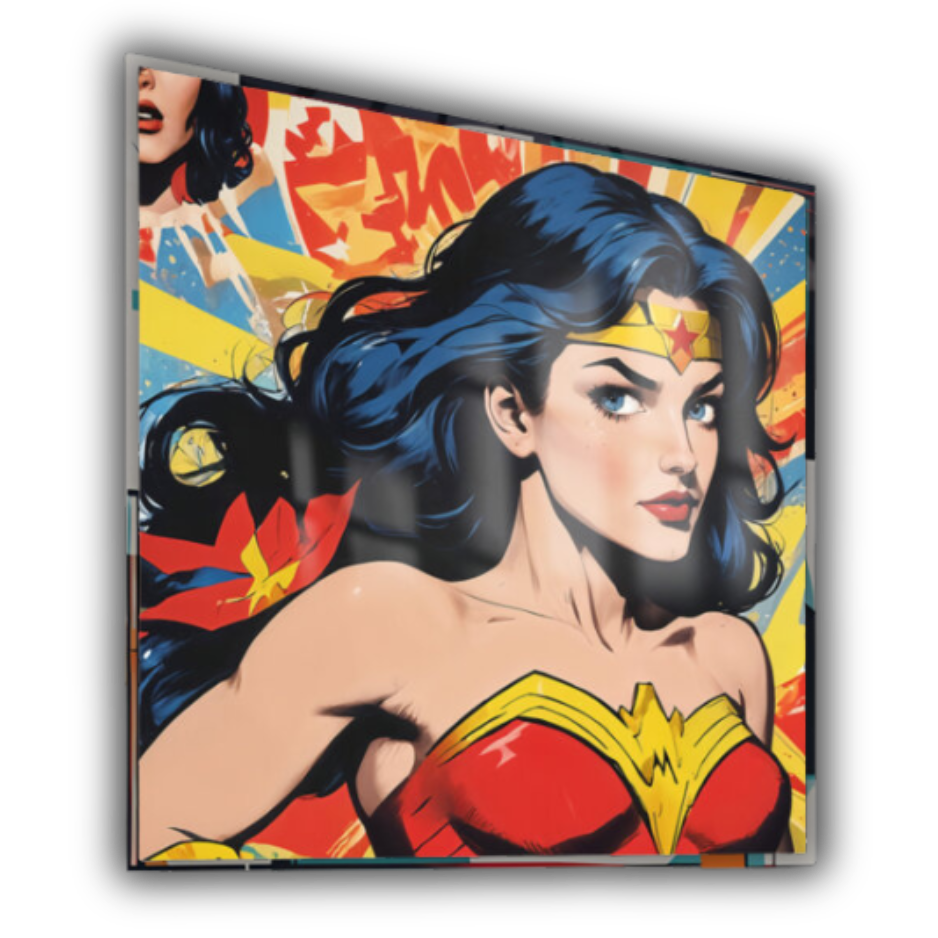 Wonder Woman Pop Art Metal Print