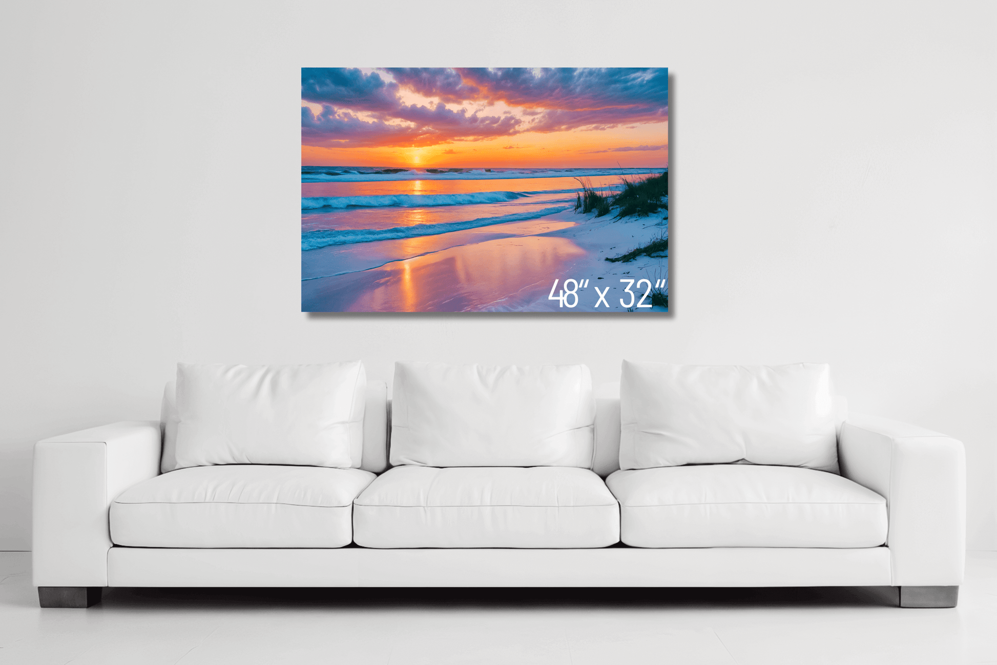Grayton Beach Sunset Metal Art Print