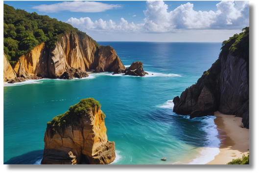 Beautiful Brazil Beach - Wall Art Metal Print 