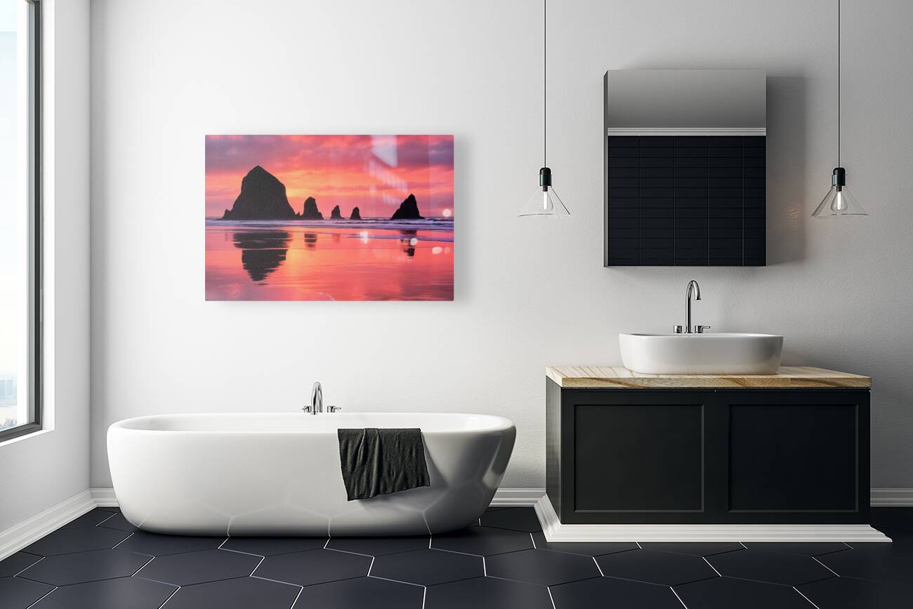 Cannon Beach Oregon I - Metal Print Wall Art Hanging