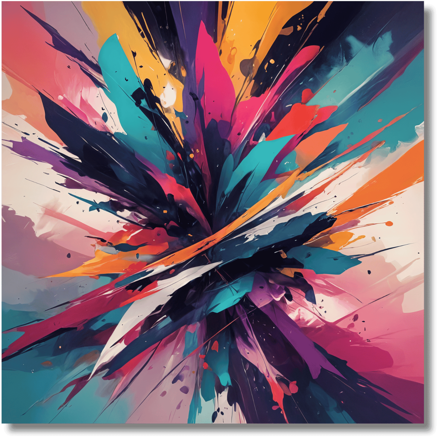 Color Symphony Abstract Wall Art