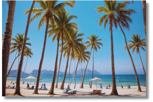 Copacabana Brazil Beach - Metal Print Wall Art