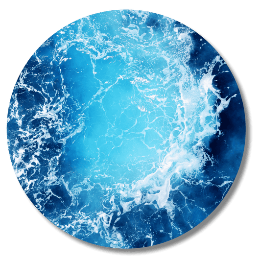 Deep Blue Ocean - Metal Wall Art