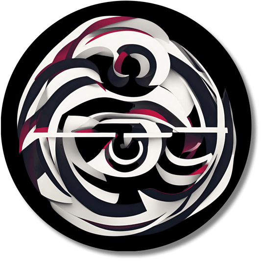 Elevate Abstract Round Metal Art Print