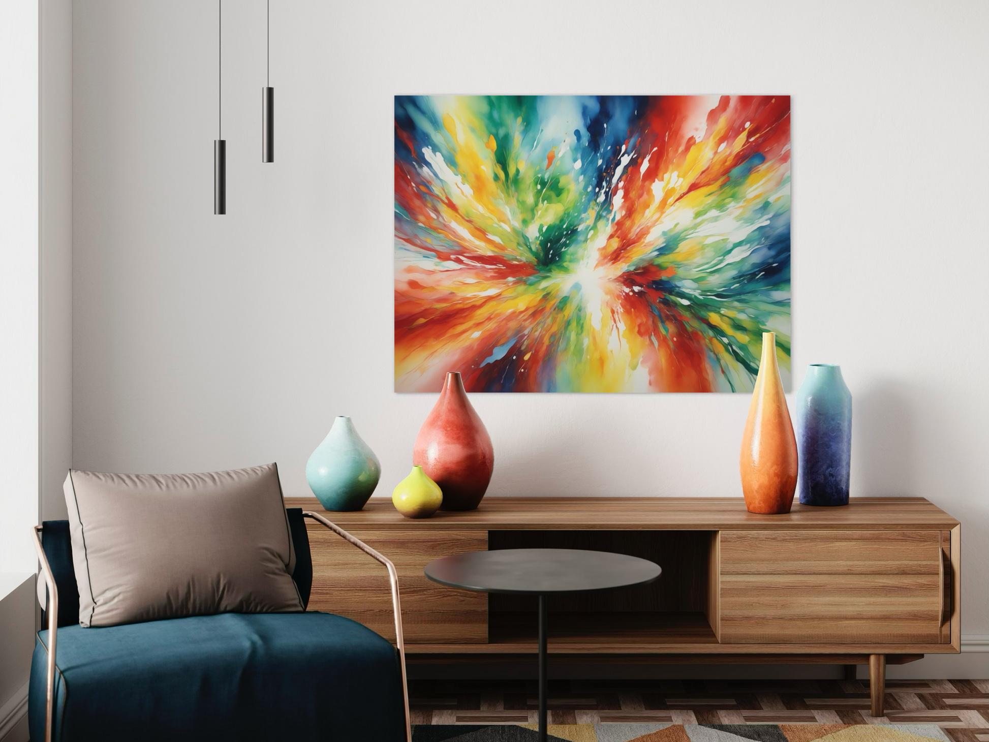 Enigmatic Flow Living Room Art