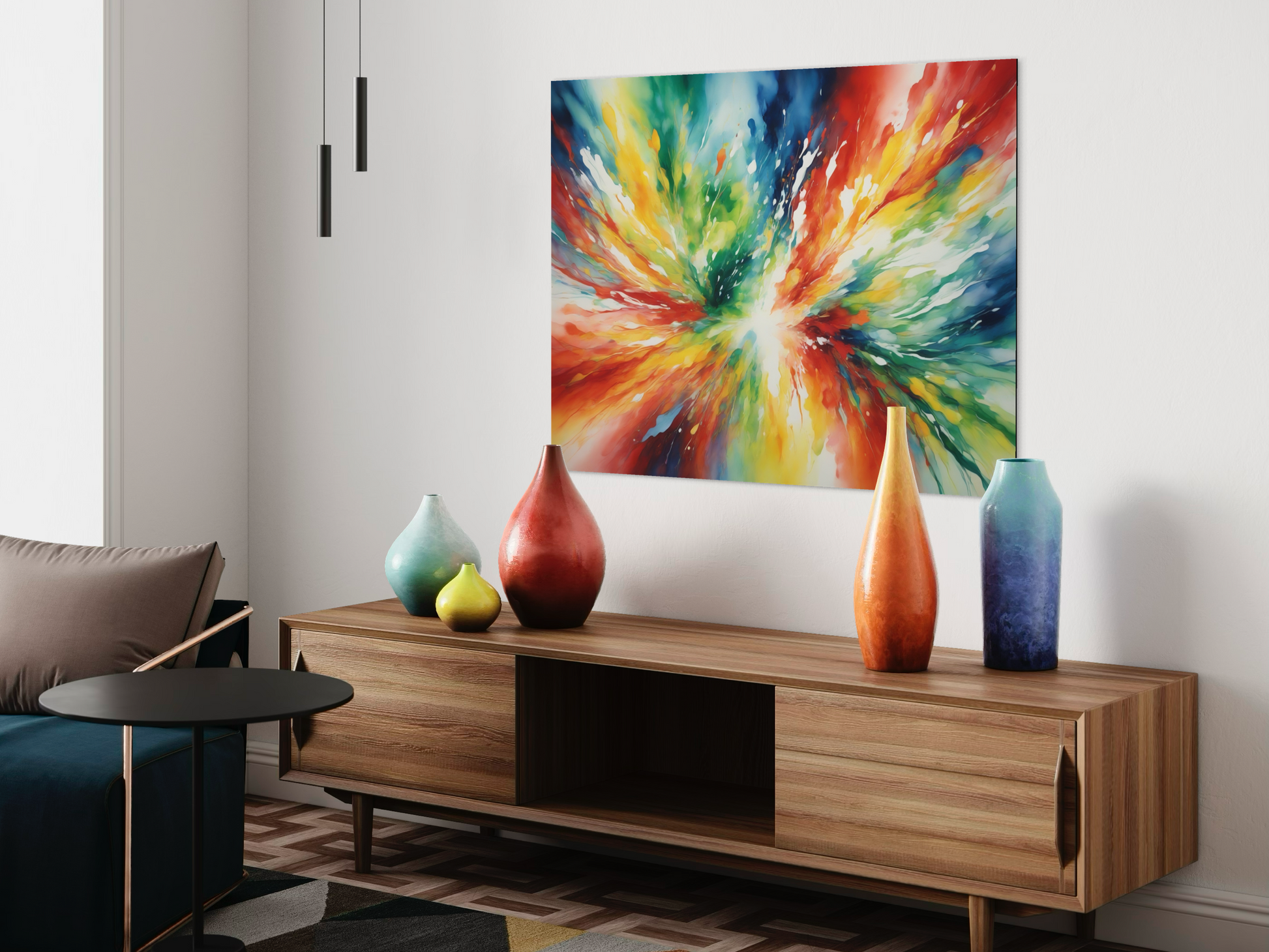 Enigmatic Flow Living Room Art
