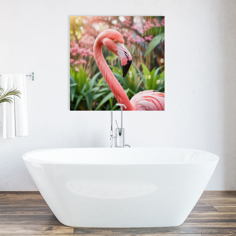 Flamingo Fantasia Bath Room Wall Art