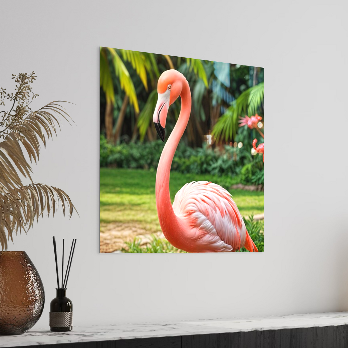 Grace in Pink Flamingo Art Print