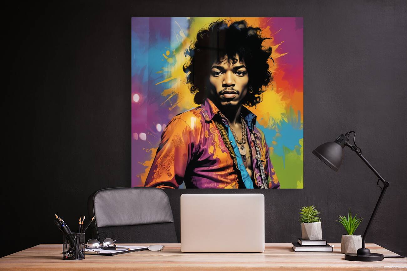 Jimi Hendrix - Pop Art Print