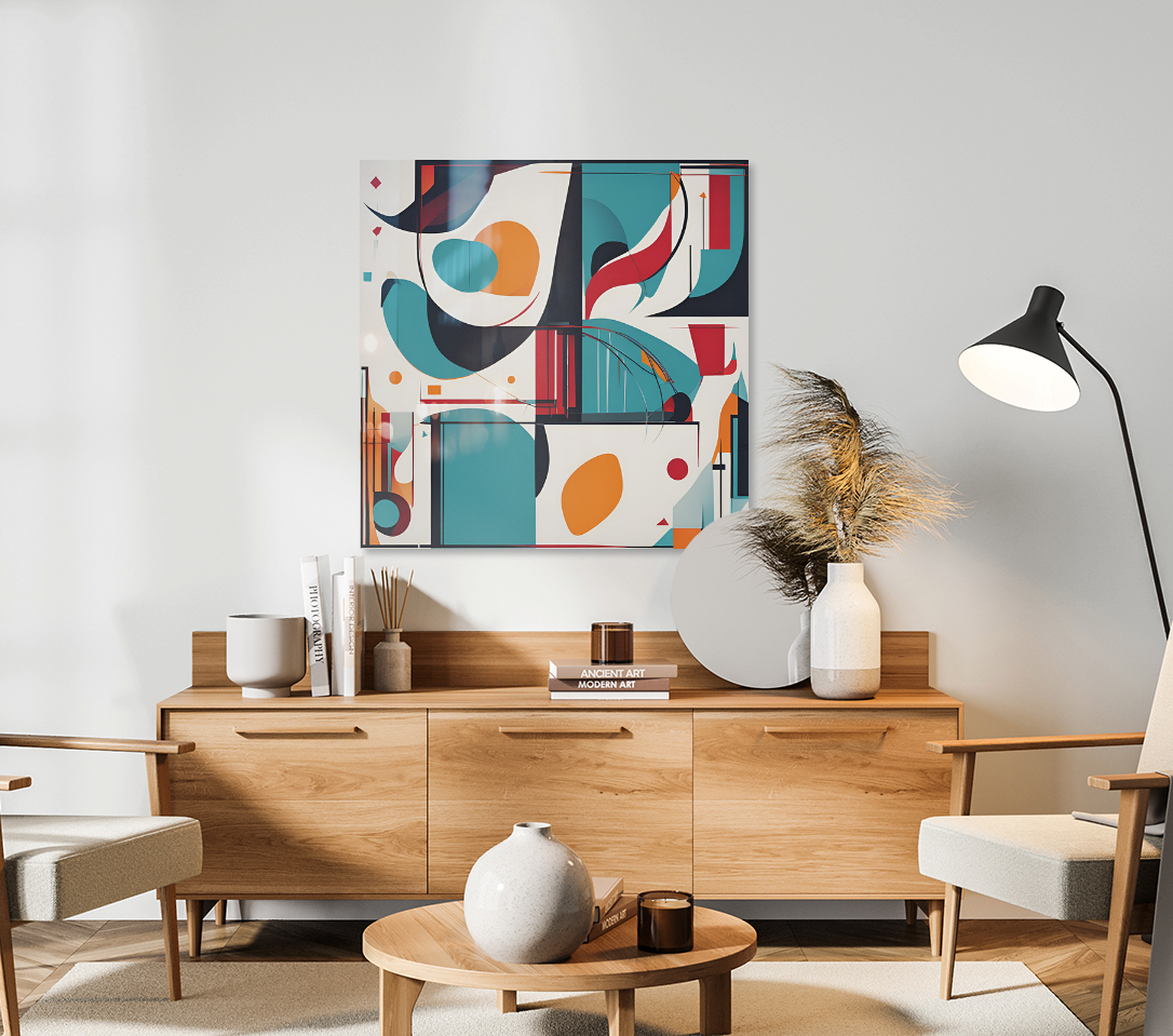 Like a Feather Mid Century Art Print