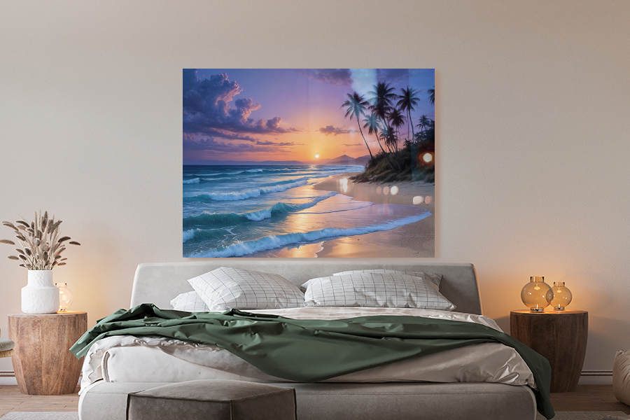 Majestic Sunset Beach Art Wall