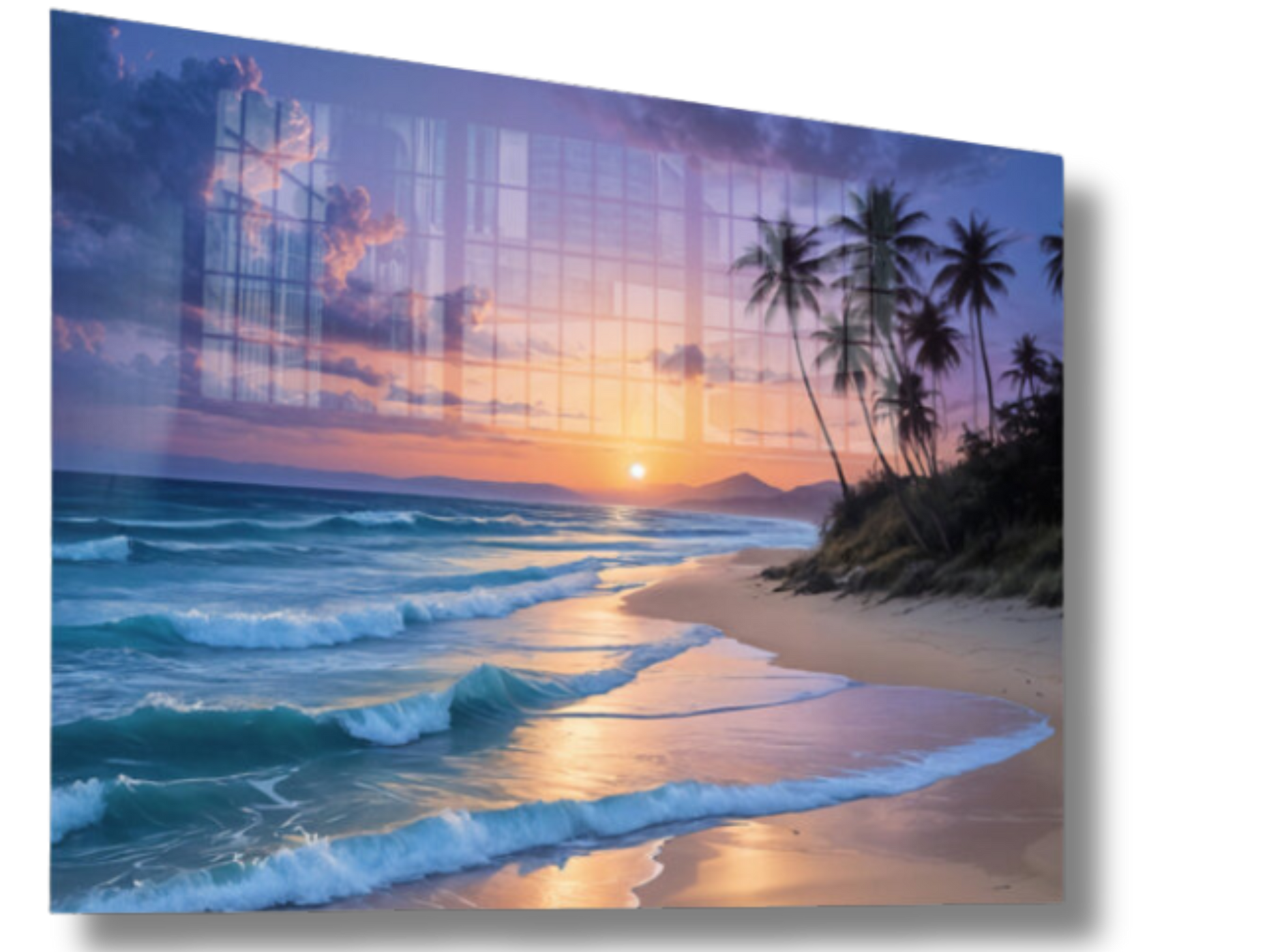 Majestic Sunset Beach Artwork