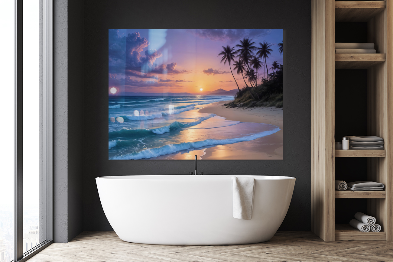 Majestic Sunset Beach Seascape