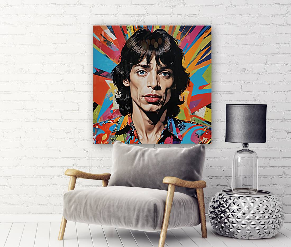 Mick Jagger Modern Pop Art Hanging