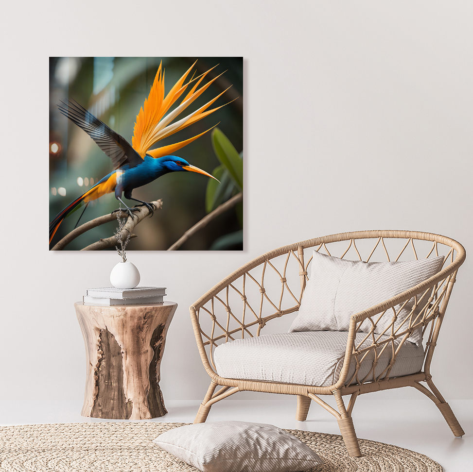 Mystic Bird of Paradise III Hanging Art Print