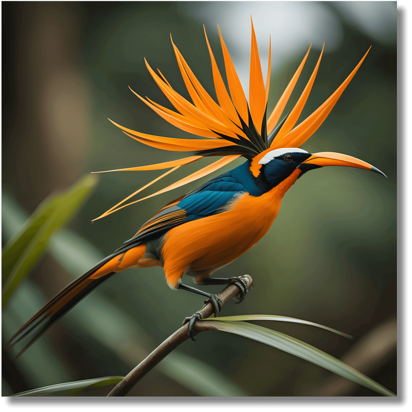 Mystic Bird of Paradise II - Metal Wall Art