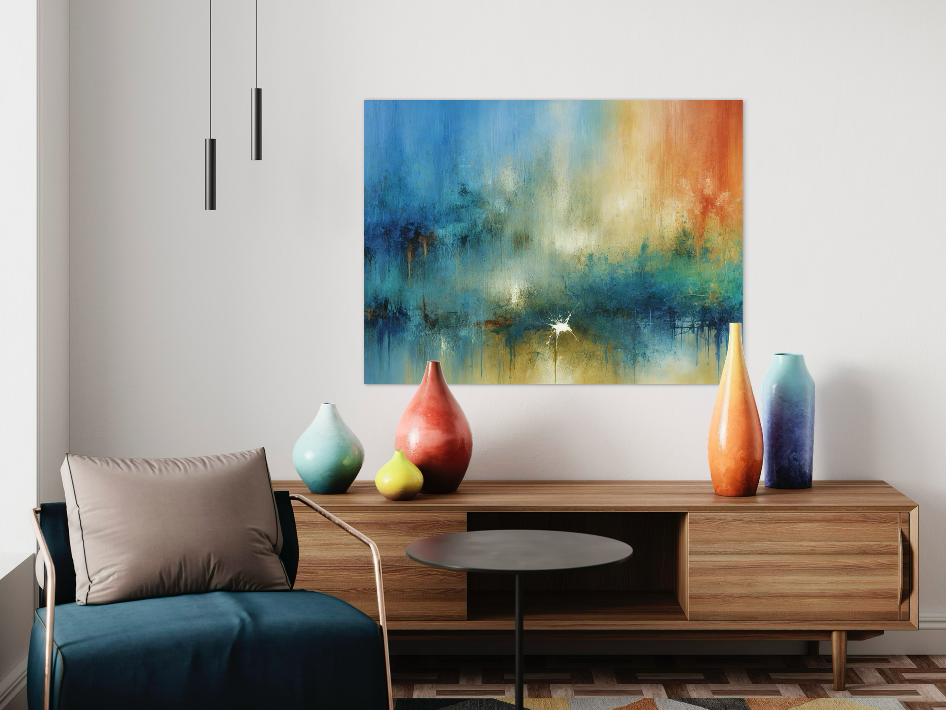 Mystic Maze Abstract Wall Art Print