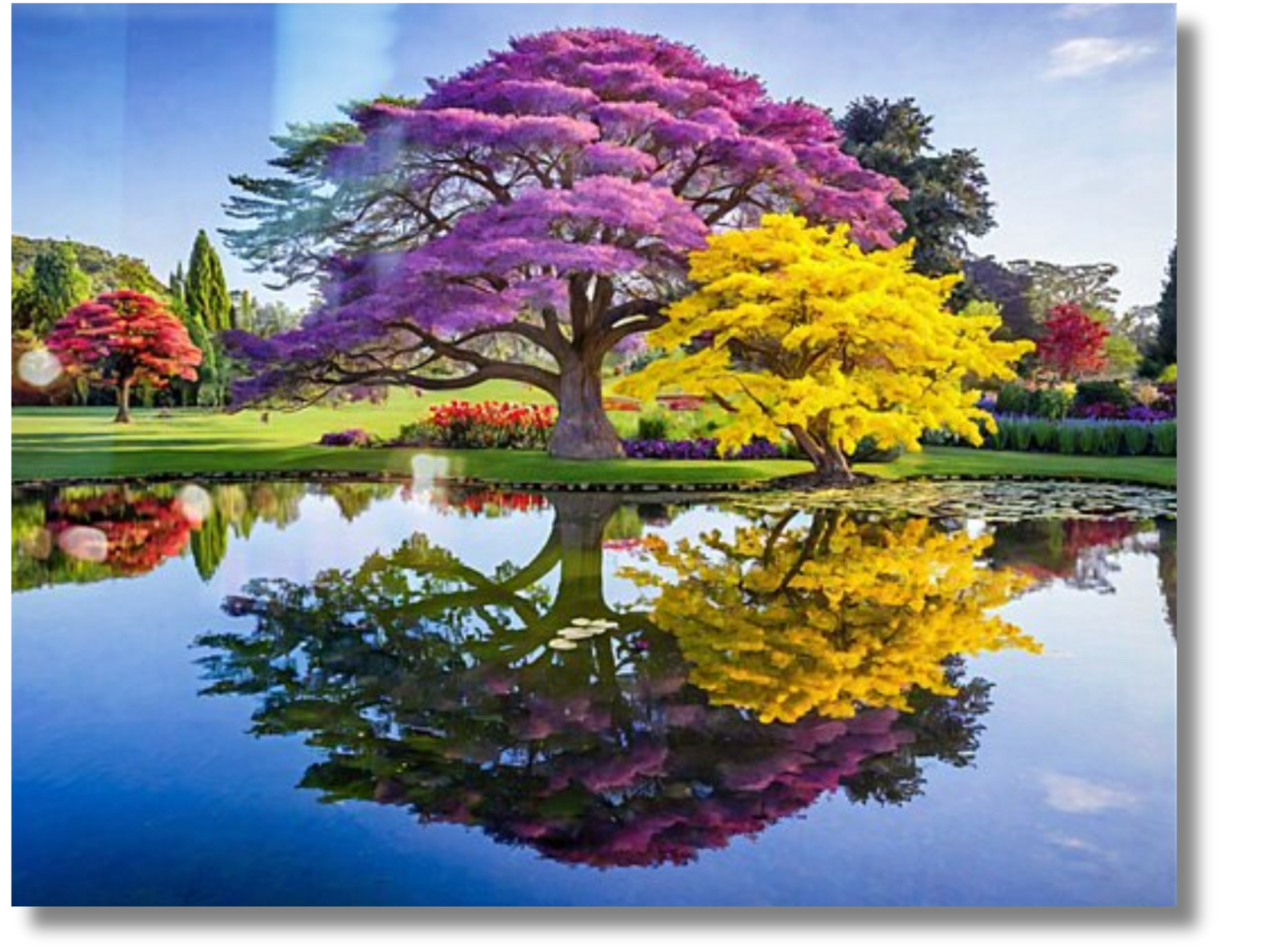 Mystical Reflections Landscape Art Print