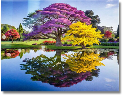 Mystical Reflections Landscape Art Print