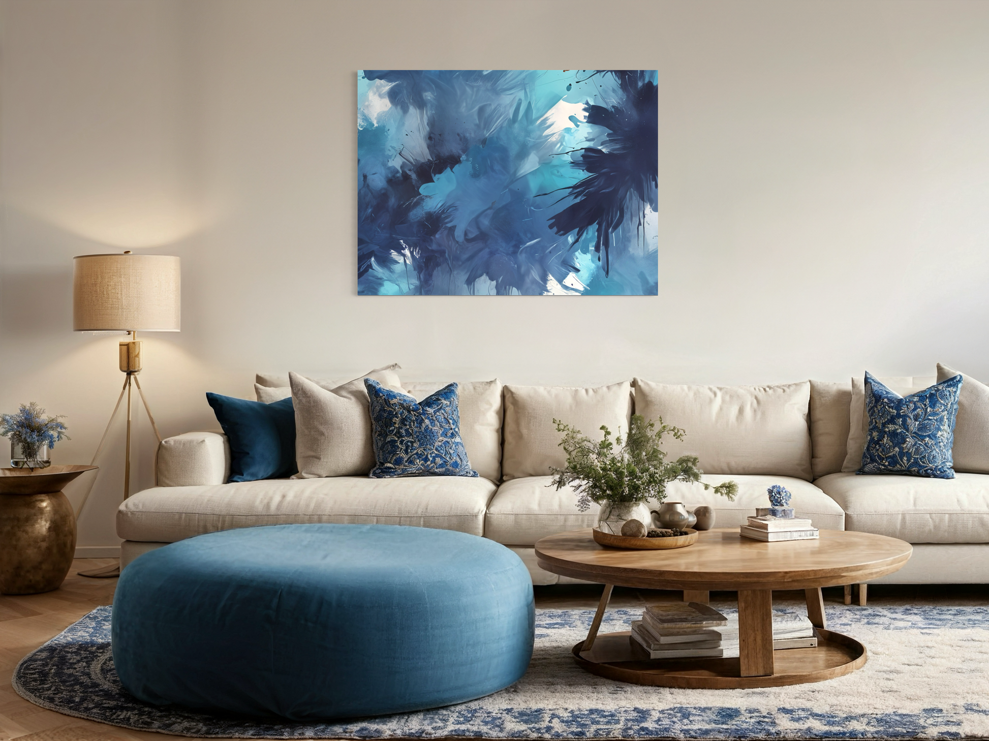 Prismatic Pulse Abstract Wall Art Print