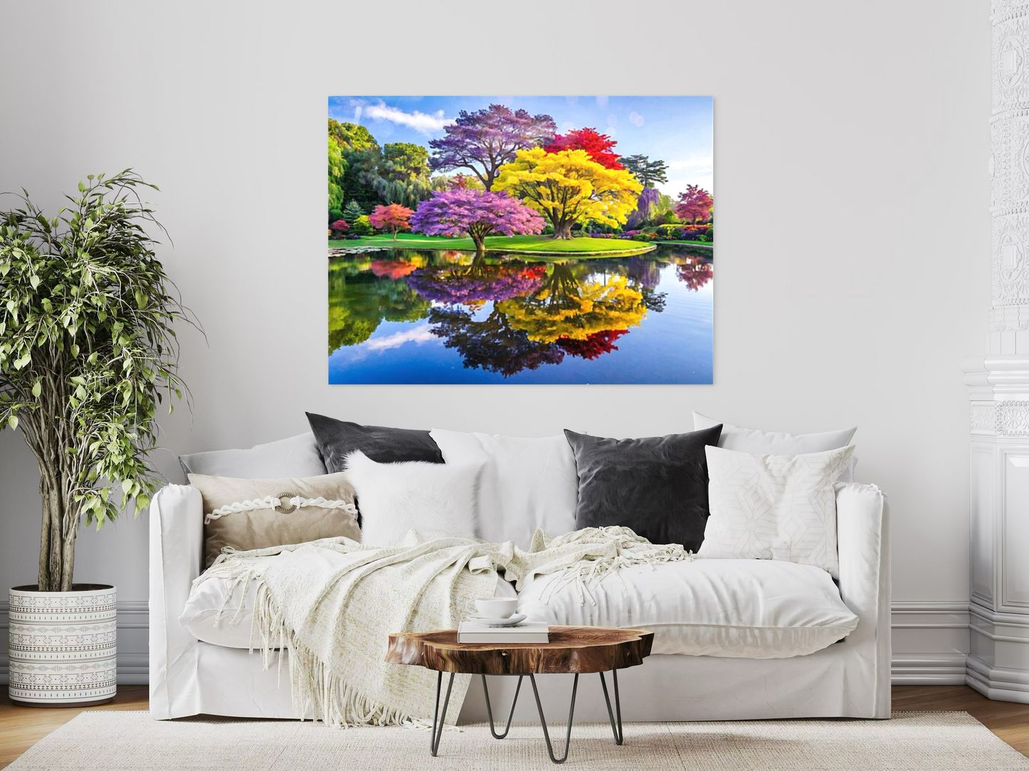 Radiant Echoes Living Room Wall Artwork