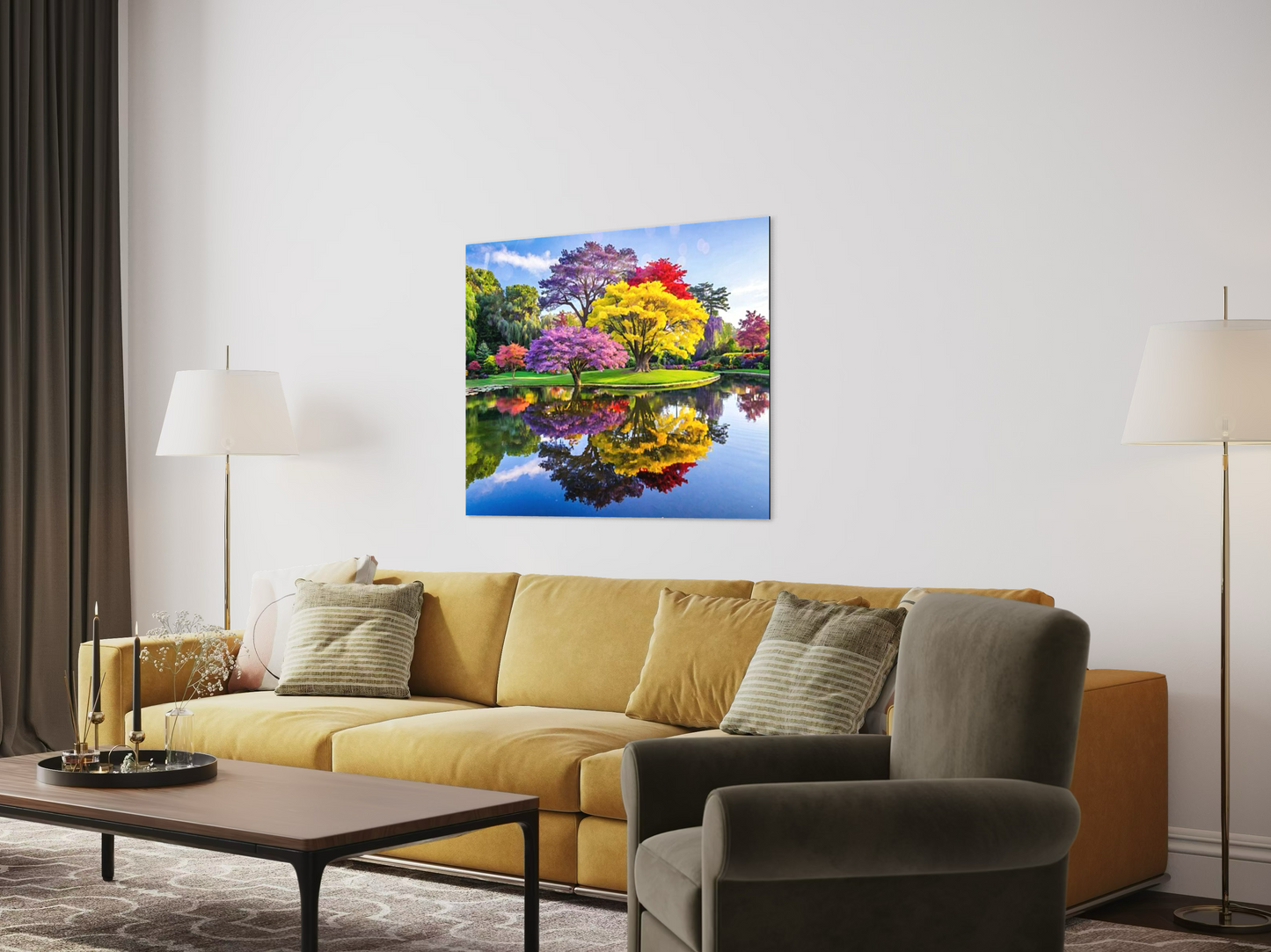 Radiant Echoes Landscape Art Print