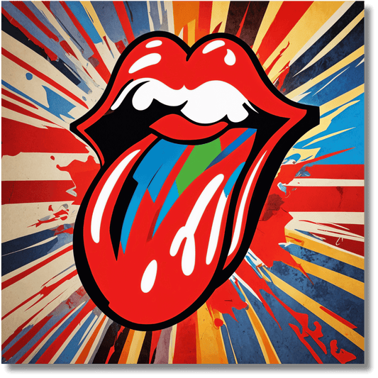 Rollin Stones Modern Pop Art Print